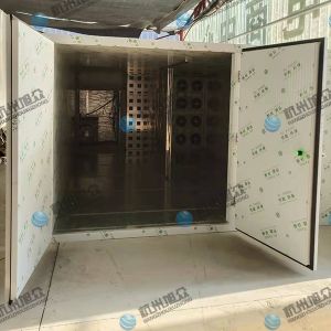空氣能12p烘干房安裝完成，客戶烘干黃精藥材